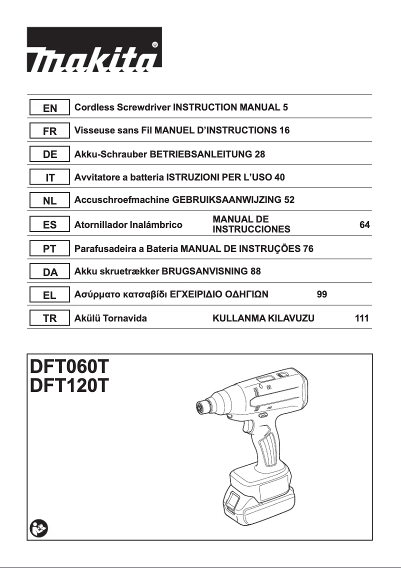 First page image of the manual for DFS451Z