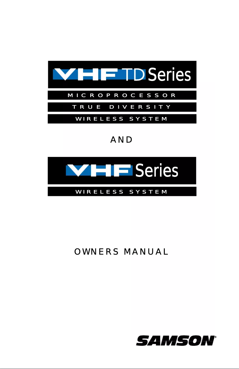 First page image of the manual for VT3L