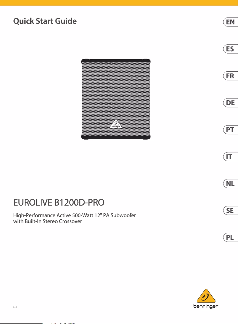 Image de la première page du manuel de l'appareil B1200D-PRO