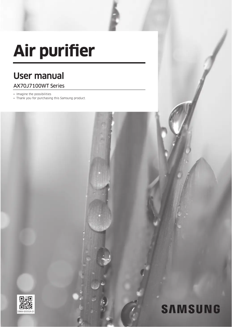 First page image of the manual for AX70J7100WT