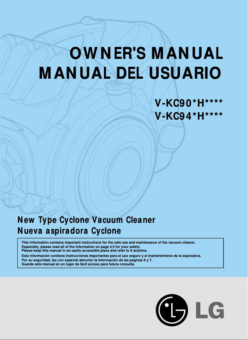 Page 1 of the manual User Manual LG V-KC942HT