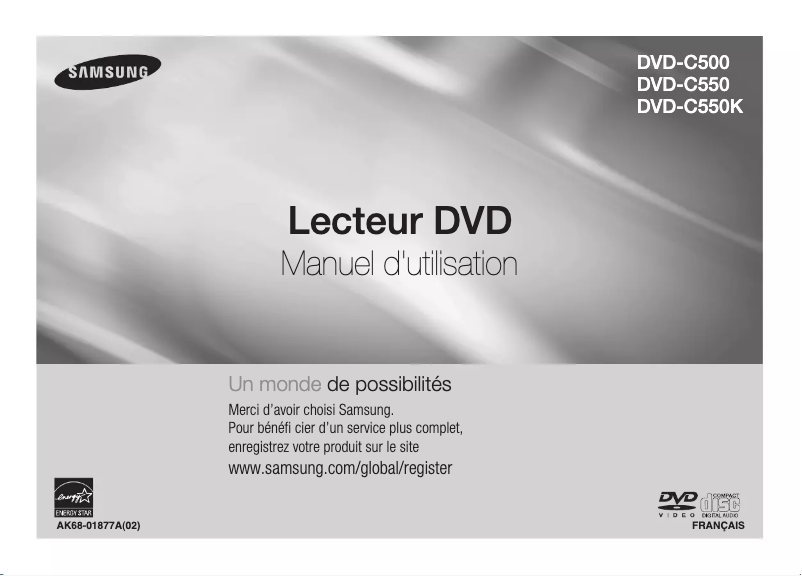 First page image of the manual for DVD-C510