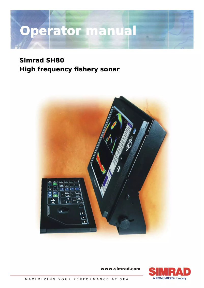 First page image of the manual for SH80