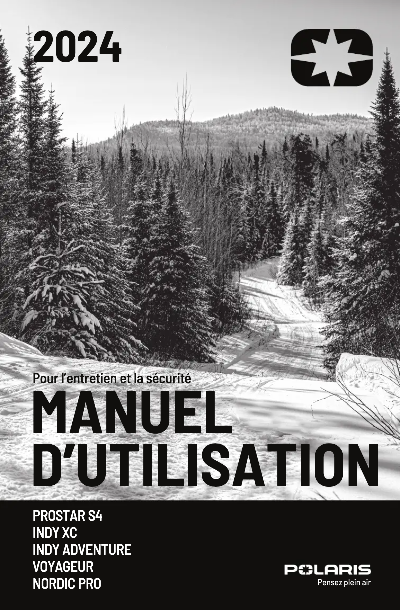 First page image of the manual for ProStar S4 INDY XC 129 (2024)