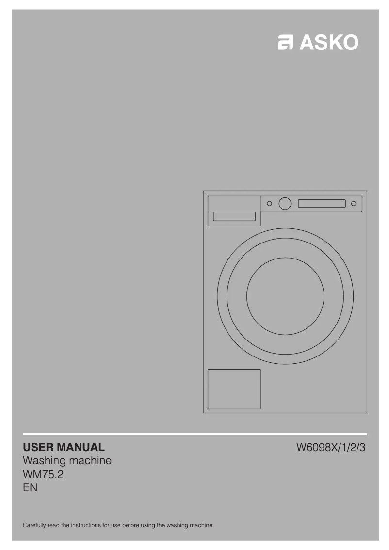 First page image of the manual for W4086C.S/3