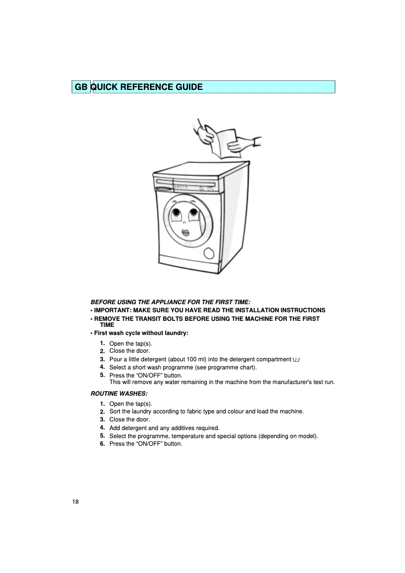First page image of the manual for AWM 366/3