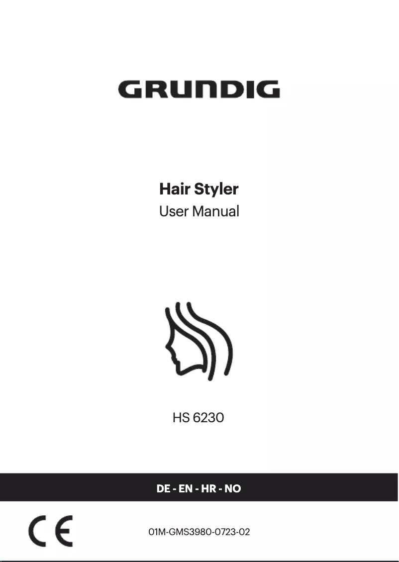 Page 1 of the manual User Manual Grundig EasyCurl HS 6230