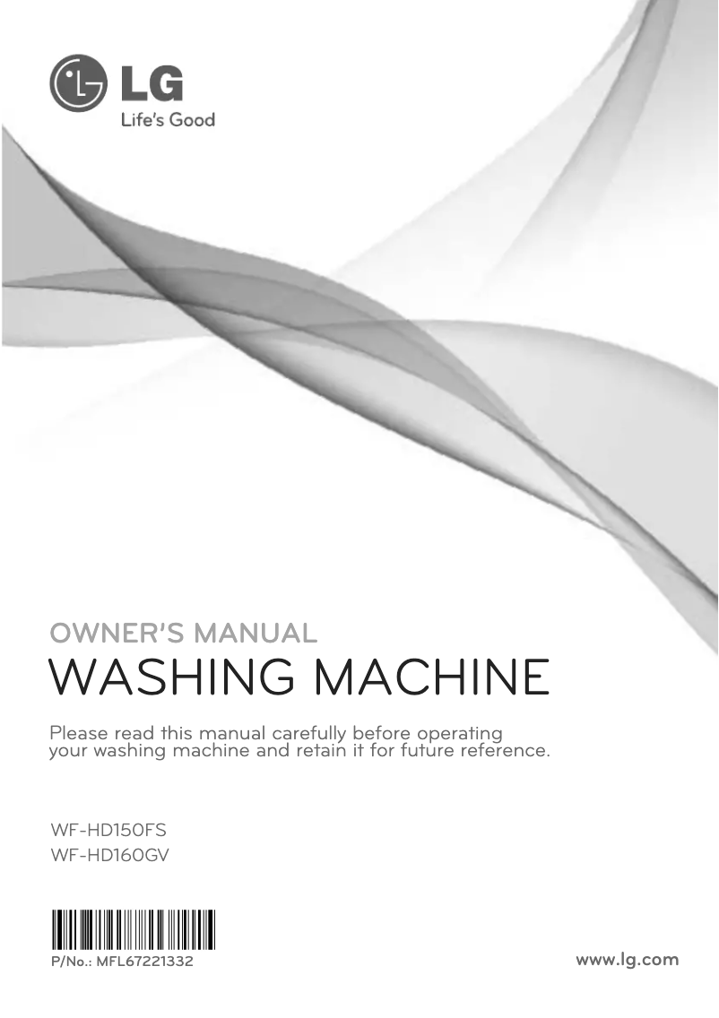 First page image of the manual for WF-HD150FS