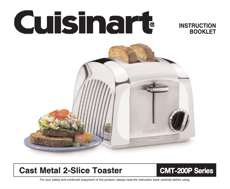 Page 1 of the manual User Manual Cuisinart Cast Metal CMT-200P