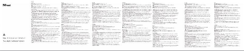 Page 1 of the manual User Manual Trust eLight Illuminated Keyboard