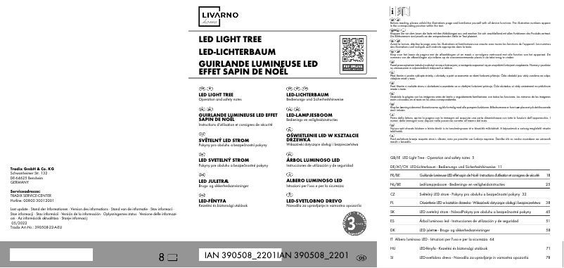 First page image of the manual for IAN 390508