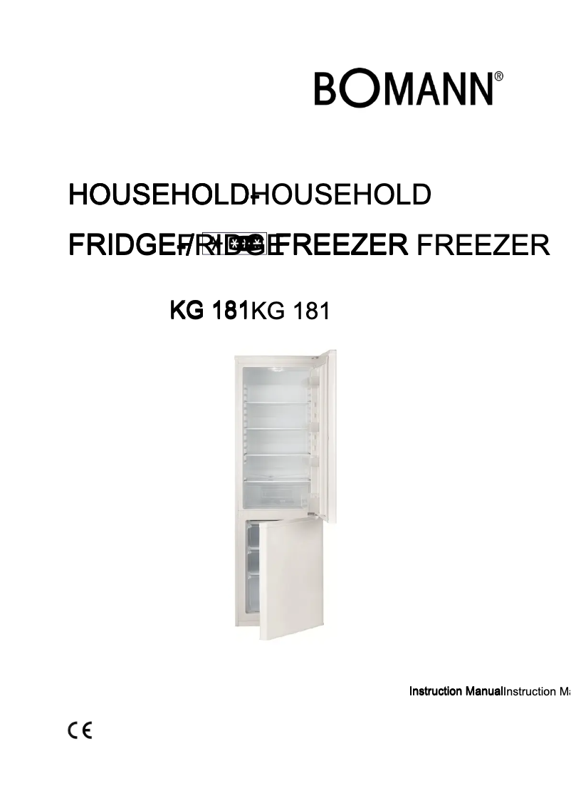 First page image of the manual for KG 181