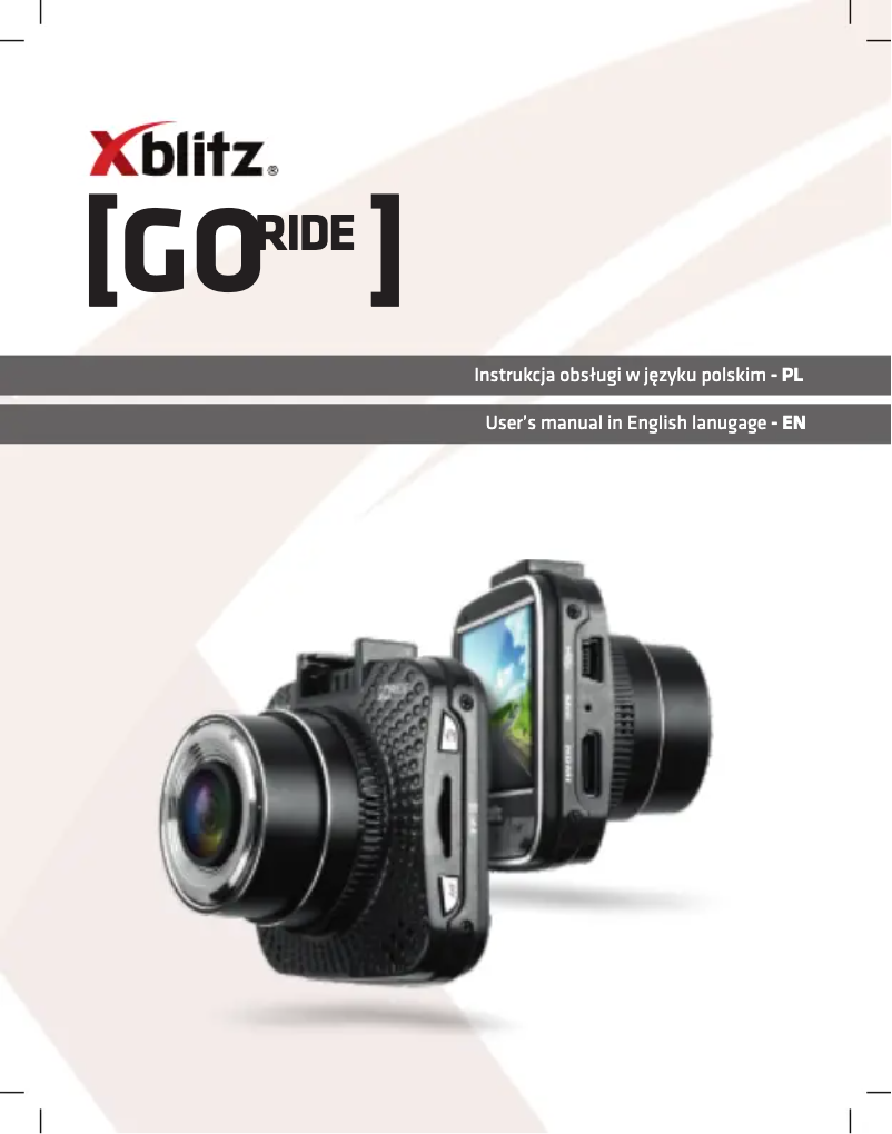 Page 1 of the manual User Manual Xblitz Go Ride