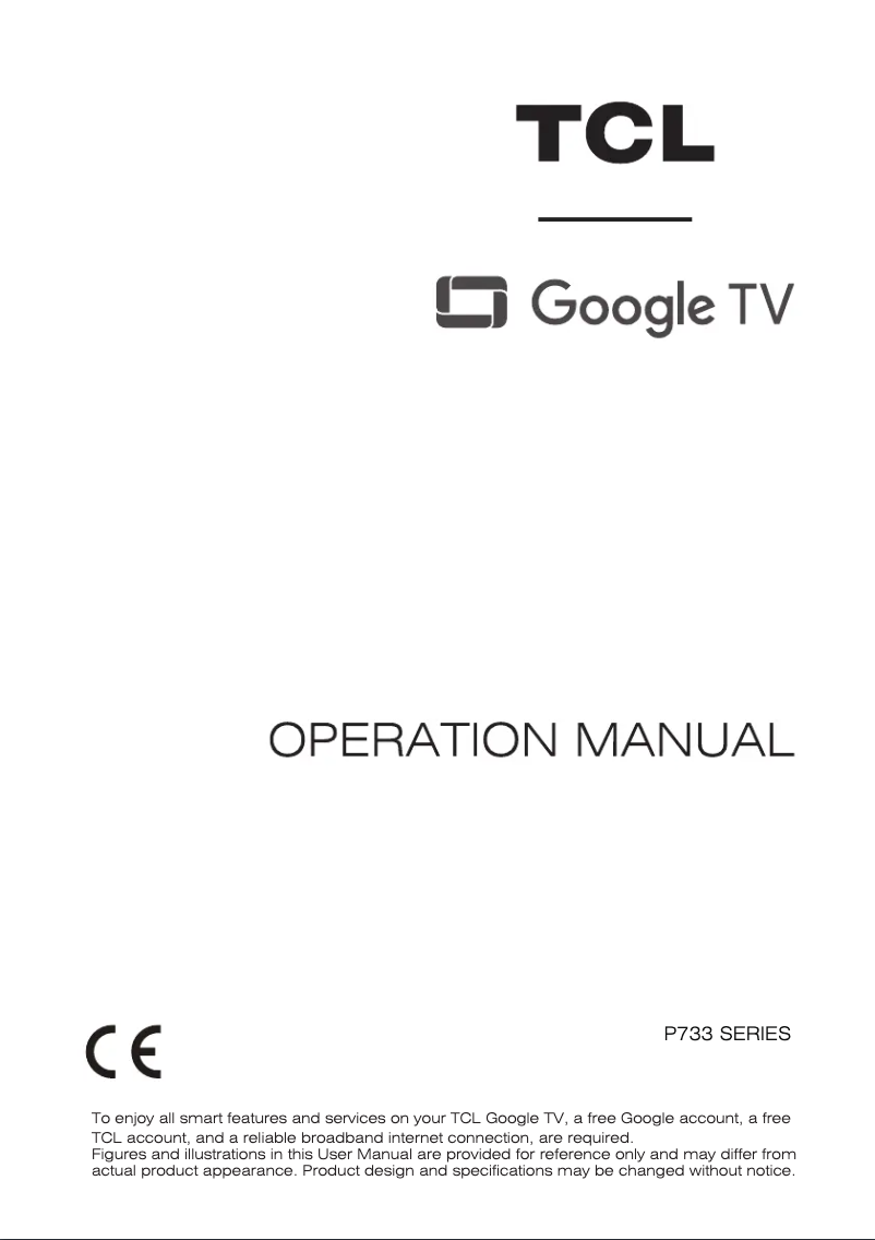 First page image of the manual for 58P733