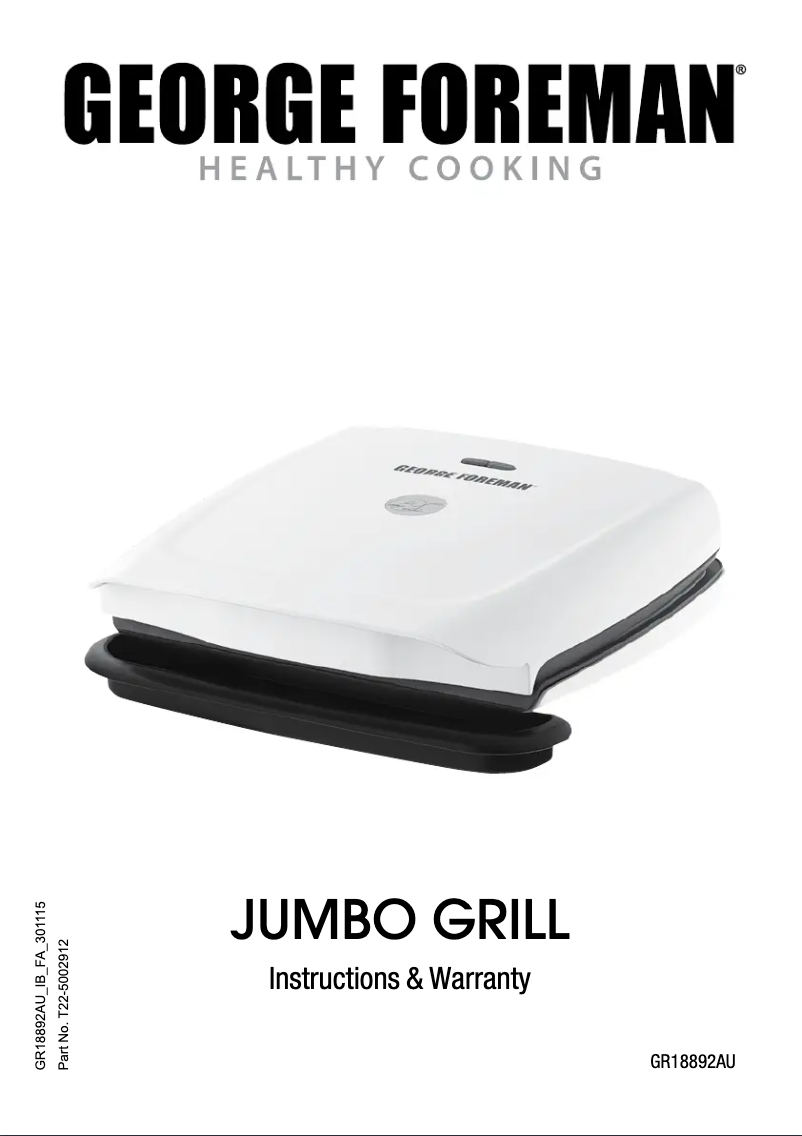 First page image of the manual for GR18892AU