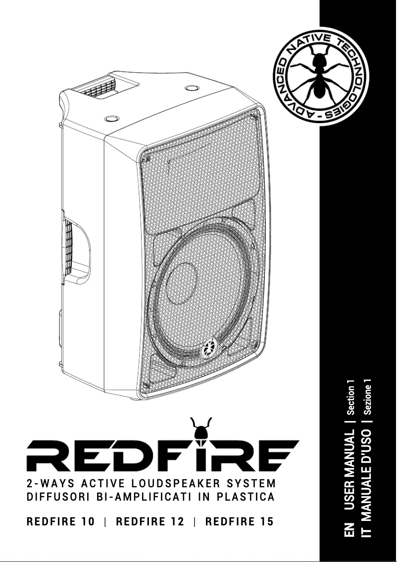 First page image of the manual for Redfire 15