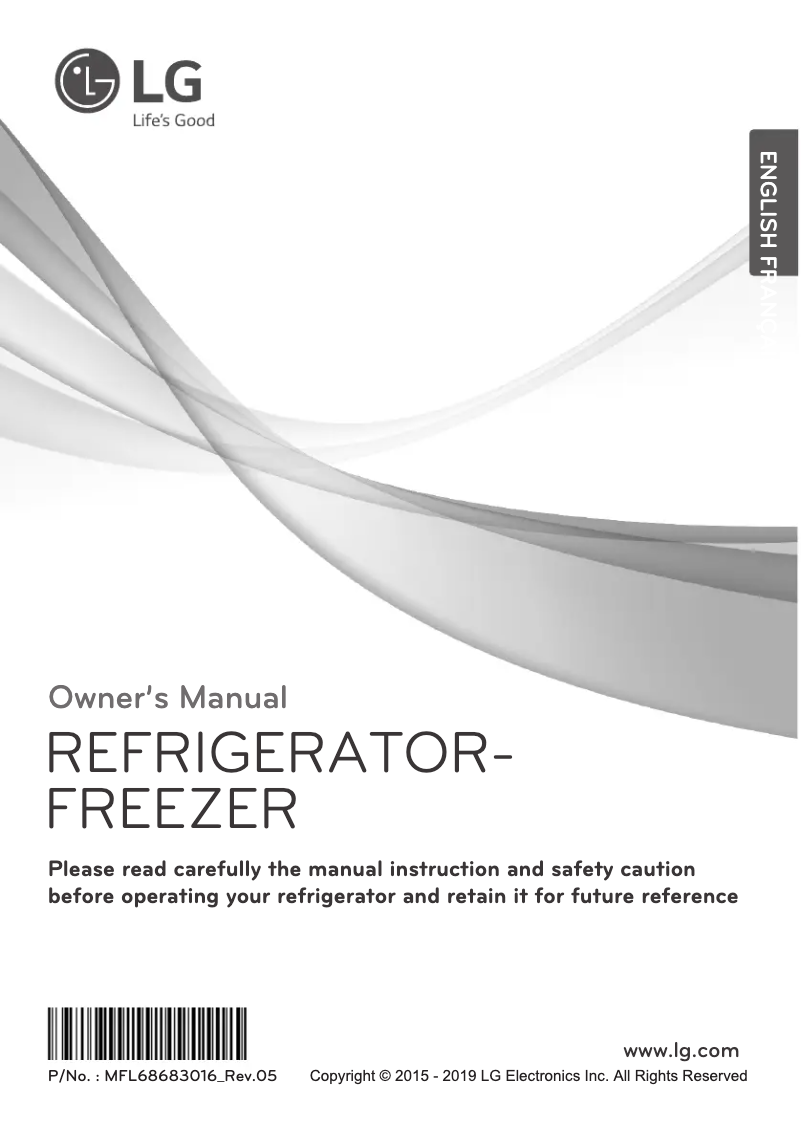 Page 1 of the manual User Manual LG GR-B272SQCB