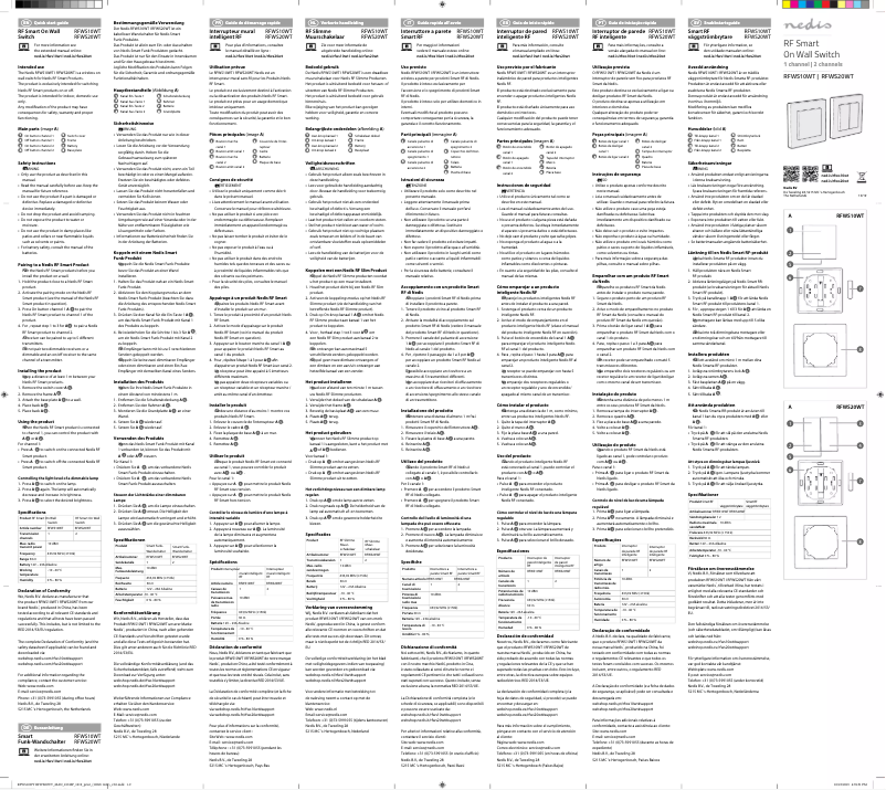 Page 1 of the manual User Manual Nedis RFWS10WT