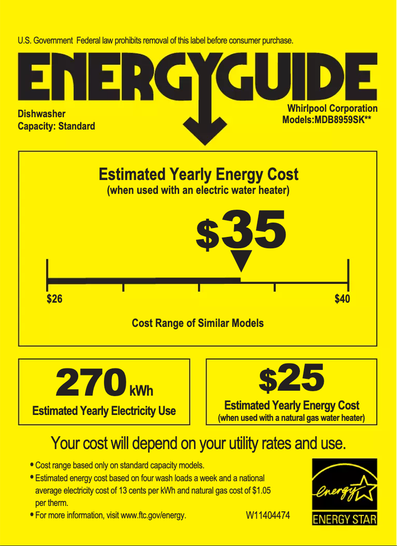 First page image of the manual for MDB8959SKZ