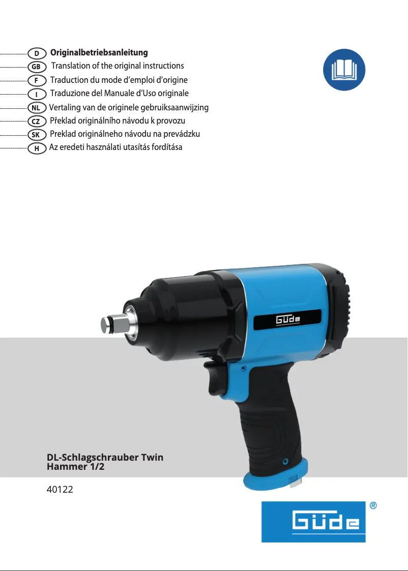 First page image of the manual for DL Twin Hammer 1/2