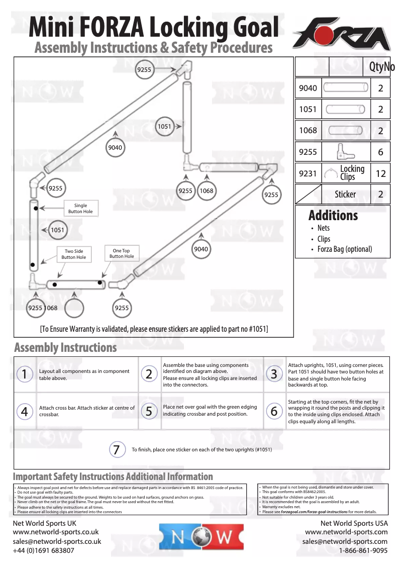 Page 1 of the manual User Manual Forza Mini