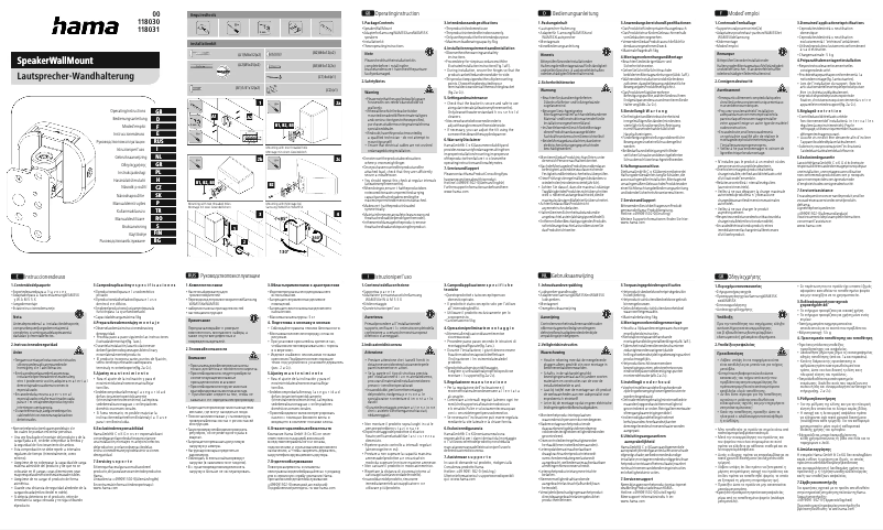 Page 1 de la notice Manuel utilisateur Hama 00118031