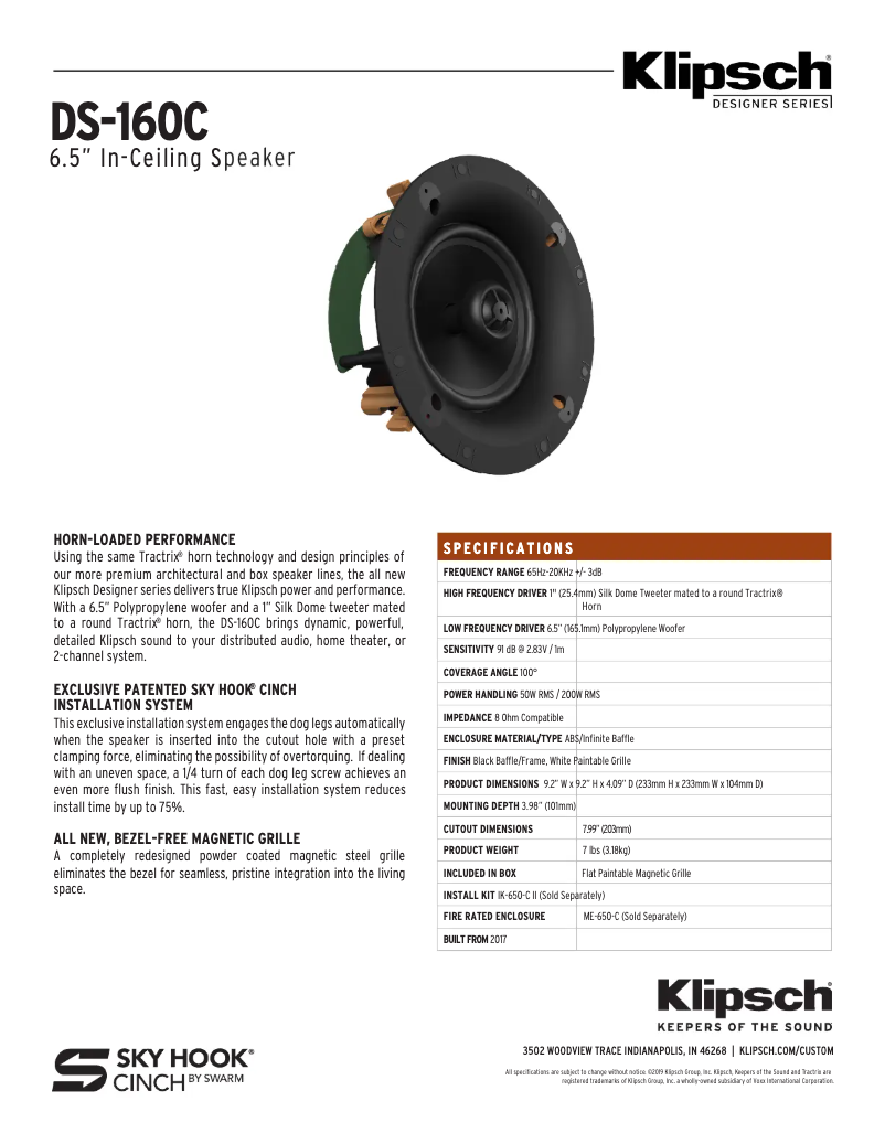 First page image of the manual for DS-160C