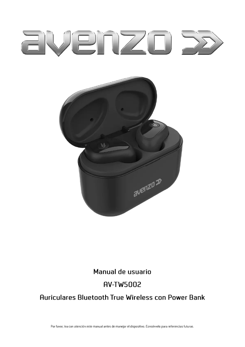 Page 1 of the manual User Manual Avenzo AV-TW5002B