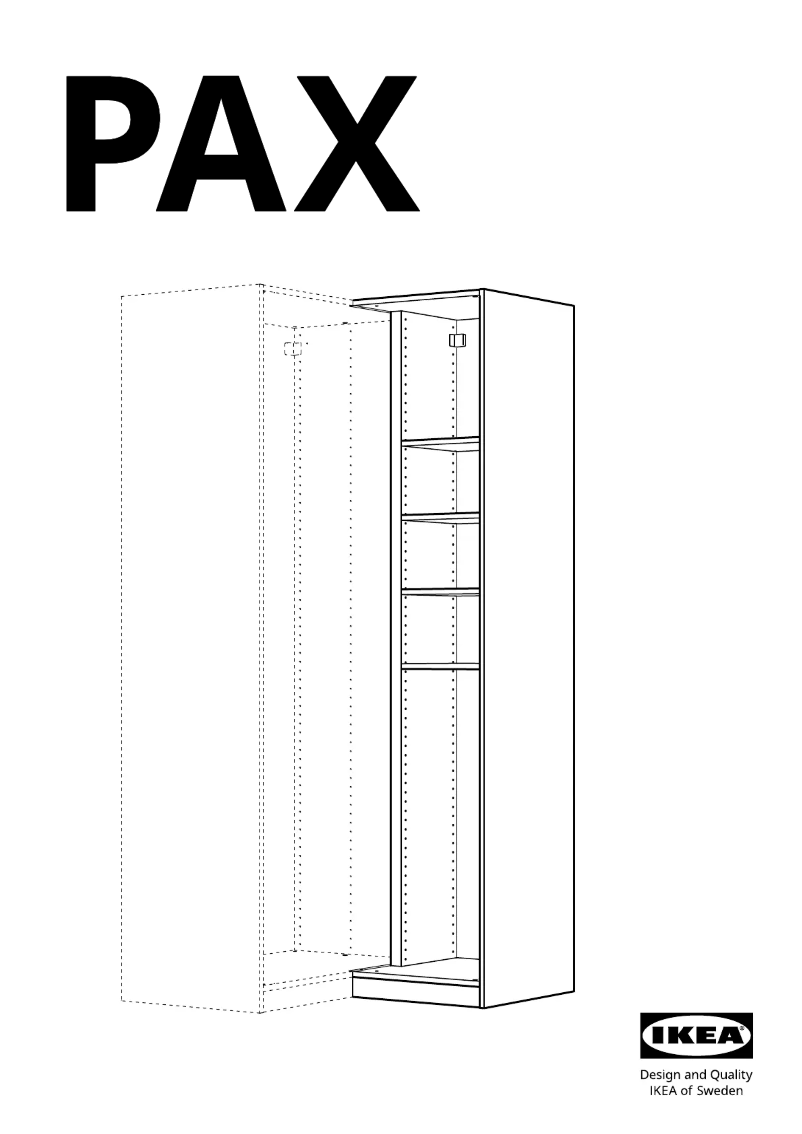 Page 1 of the manual User Manual Ikea PAX 003.469.59