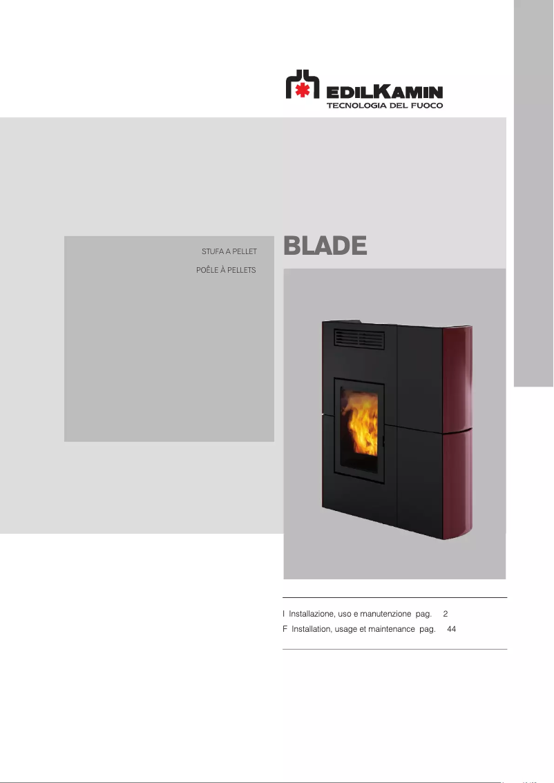 First page image of the manual for BLADE