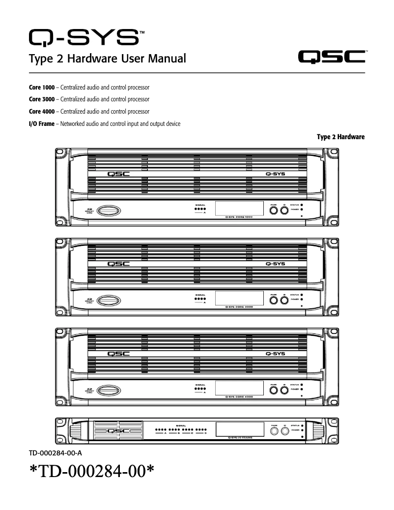 First page image of the manual for I/O Frame
