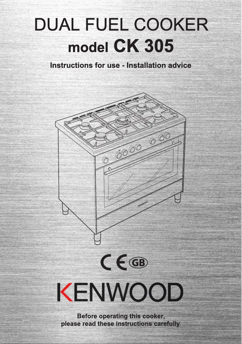 Page 1 of the manual User Manual Kenwood CK 305