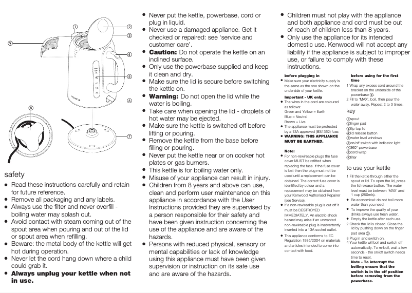 Page 1 of the manual User Manual Kenwood SJM100