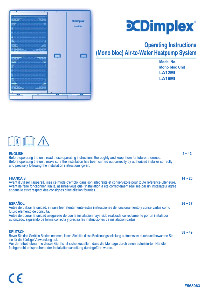 First page image of the manual for LA9MI