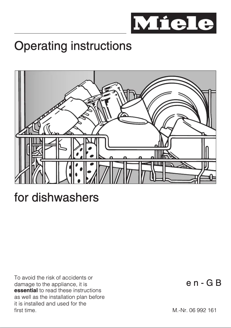 Page 1 of the manual User Manual Miele G 2552 SCI