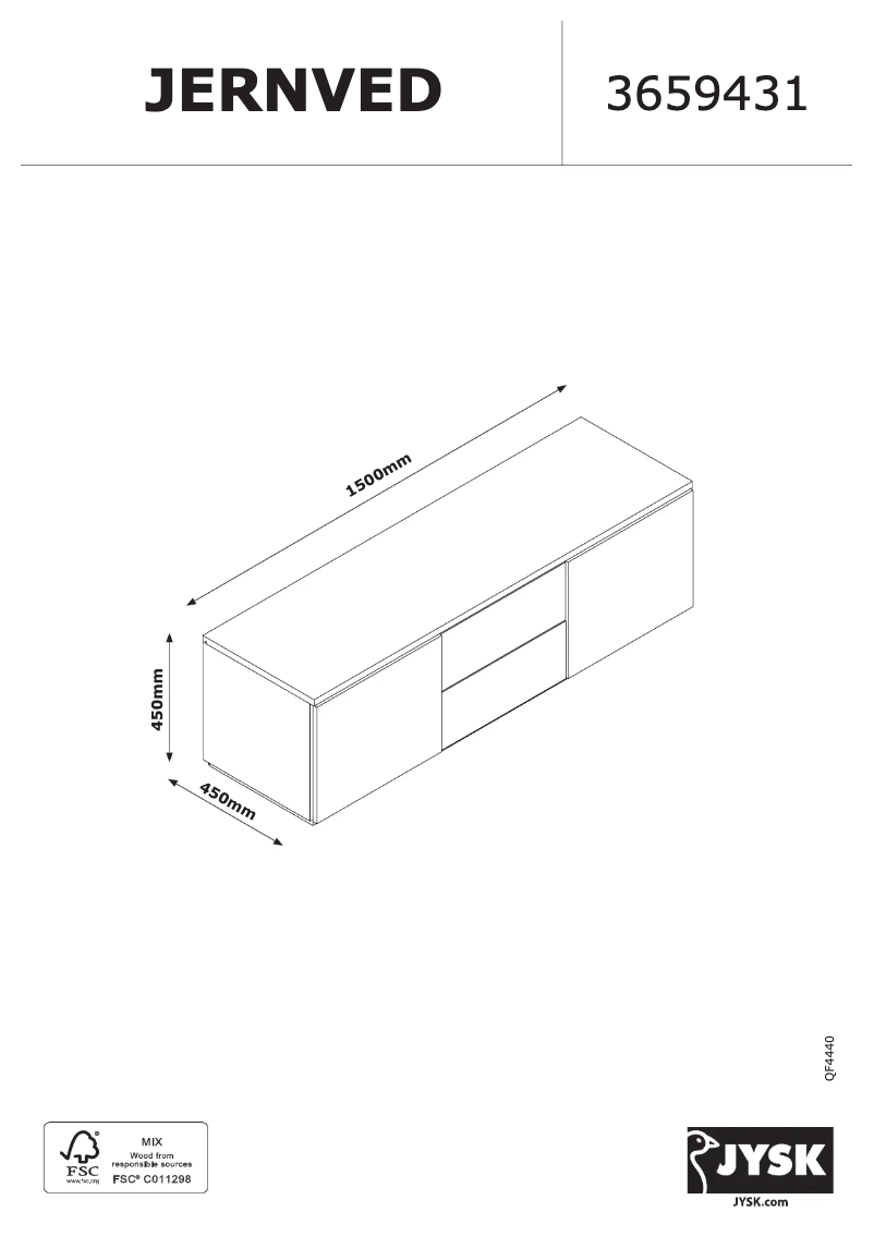 Page 1 of the manual User Manual JYSK Jernved