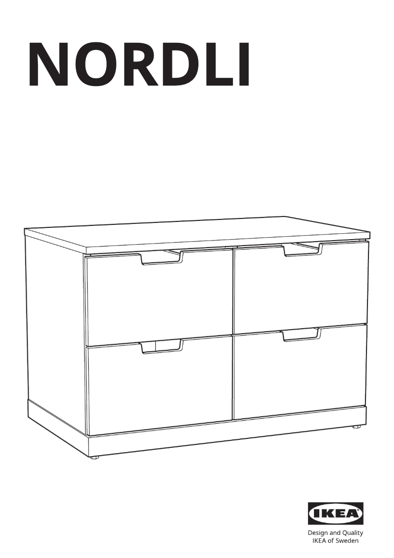 Page 1 of the manual User Manual Ikea NORDLI 905.890.76