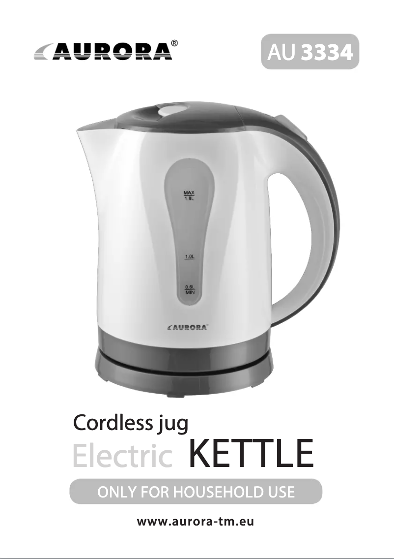 First page image of the manual for AU 3334