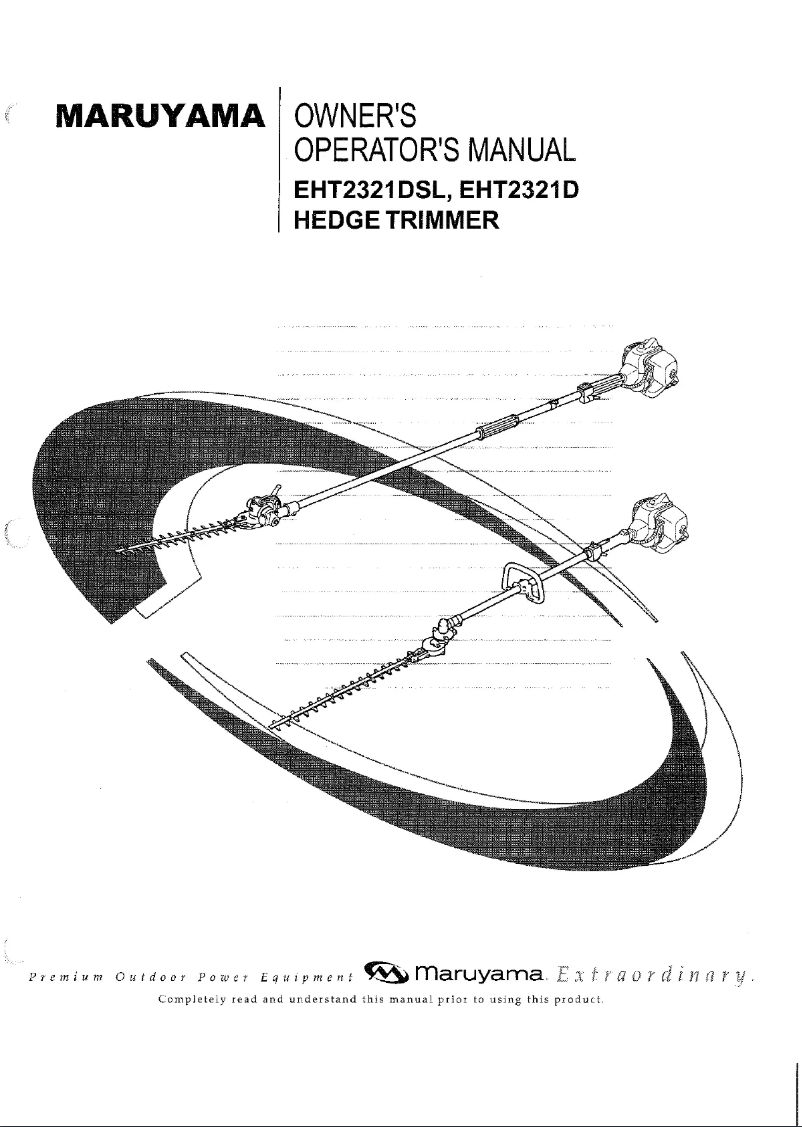 Page 1 of the manual User Manual Maruyama EHT2321D