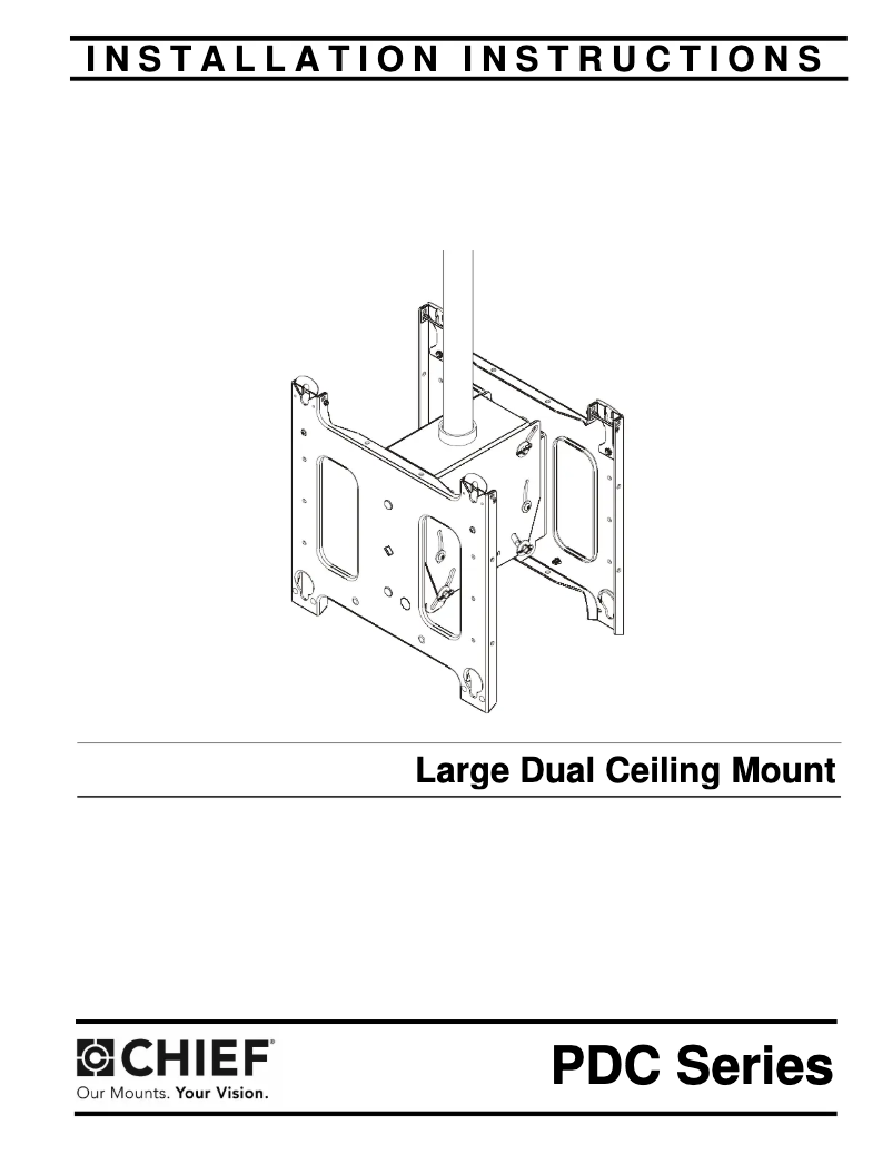 First page image of the manual for PDC2000B