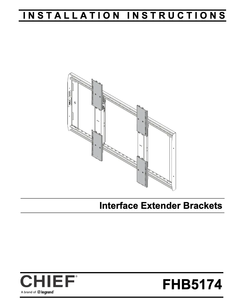 Page 1 de la notice Manuel utilisateur Chief FHB5174