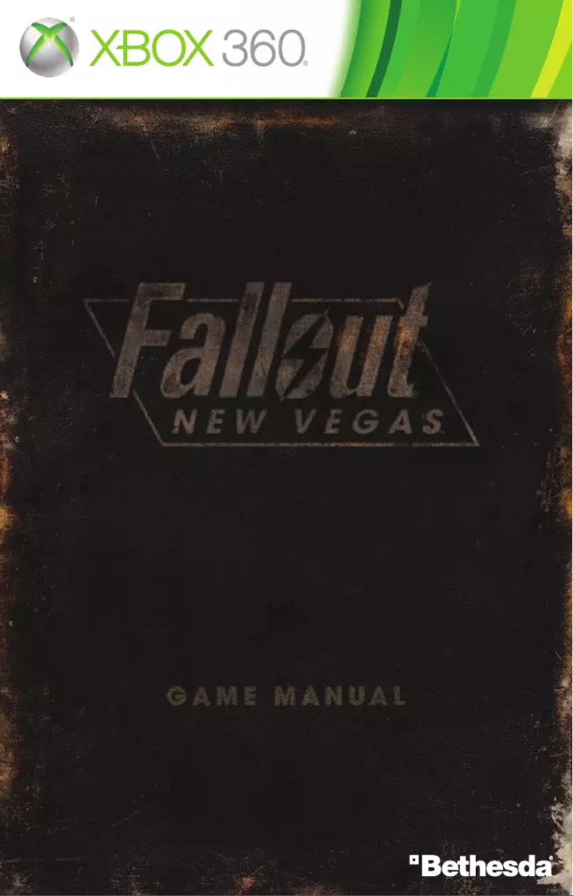 Image de la première page du manuel de l'appareil Fallout: New Vegas Ultimate Edition (Xbox 360)