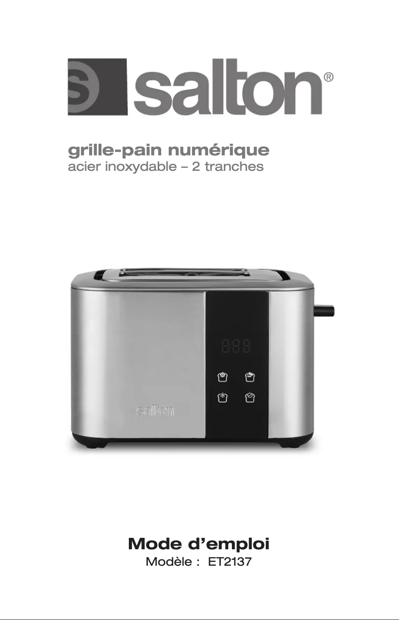 First page image of the manual for ET2137