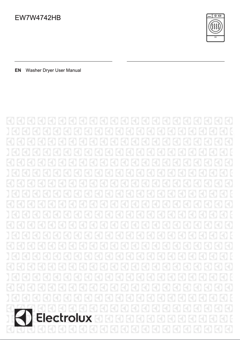 Page 1 of the manual User Manual Electrolux EW7W4742HB