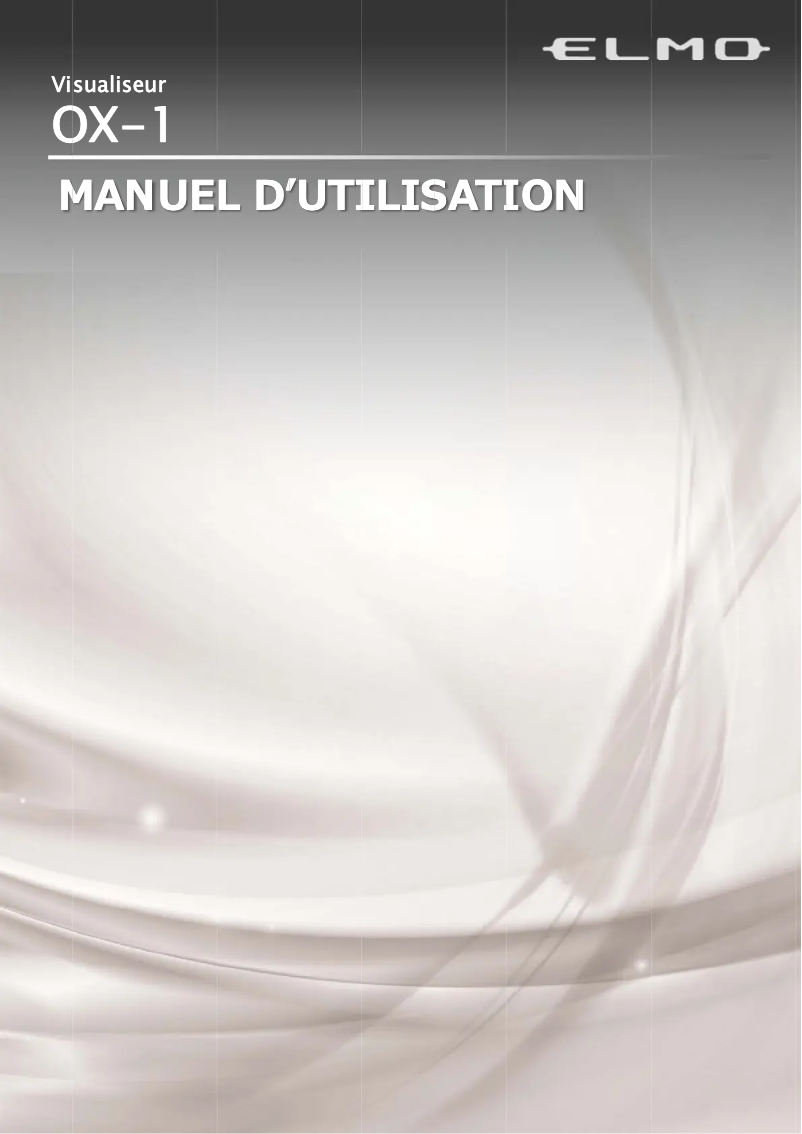 Image de la première page du manuel de l'appareil OX-1