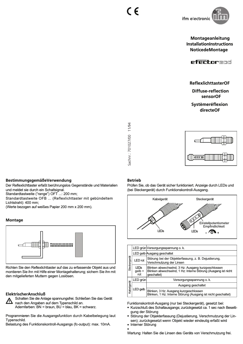First page image of the manual for OF5027