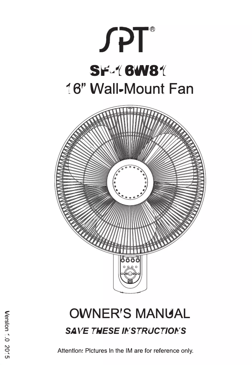 First page image of the manual for SF-16W81
