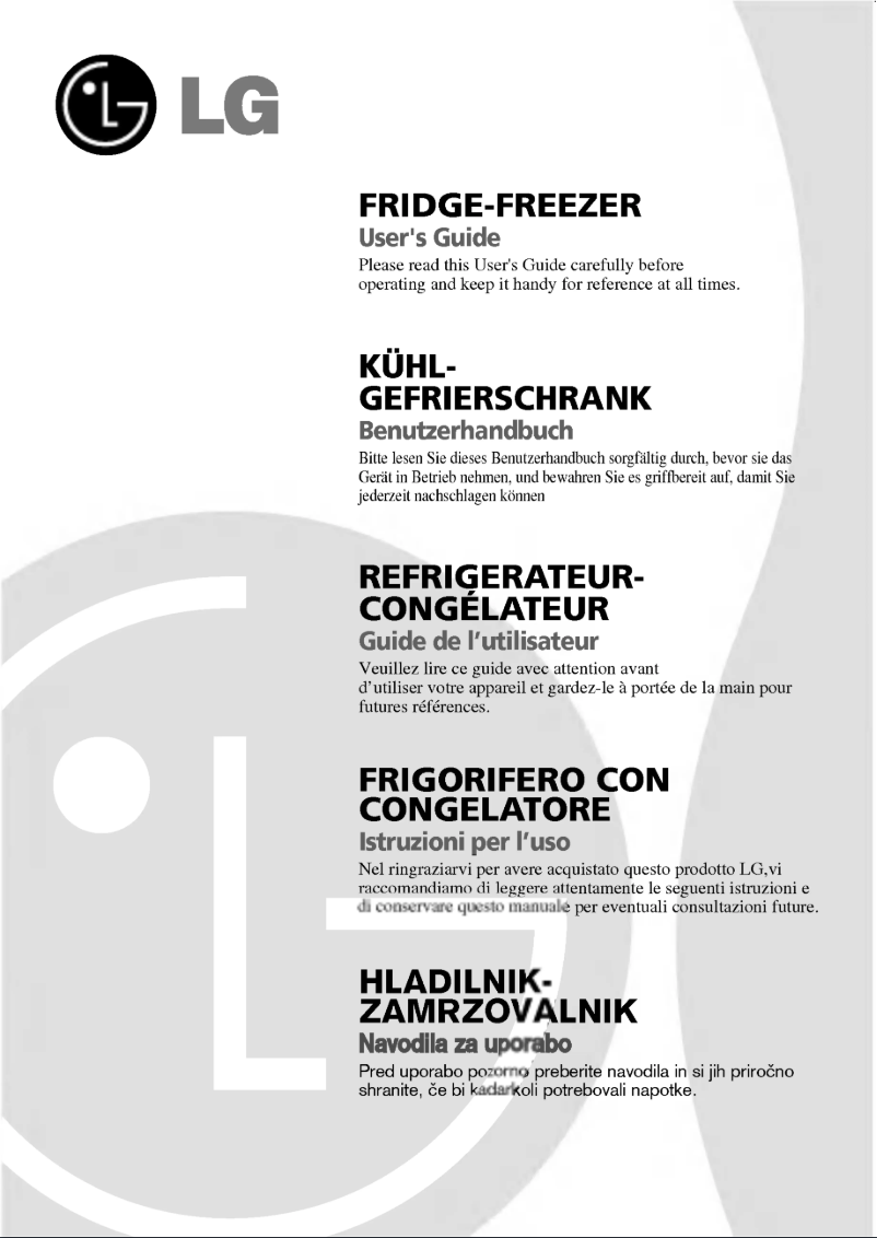 First page image of the manual for GR-439BLQA