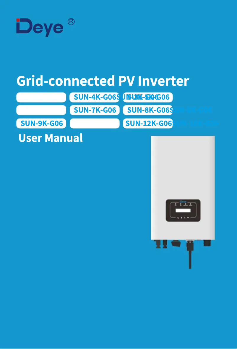 First page image of the manual for SUN-15K-G06P3-EU-AM2