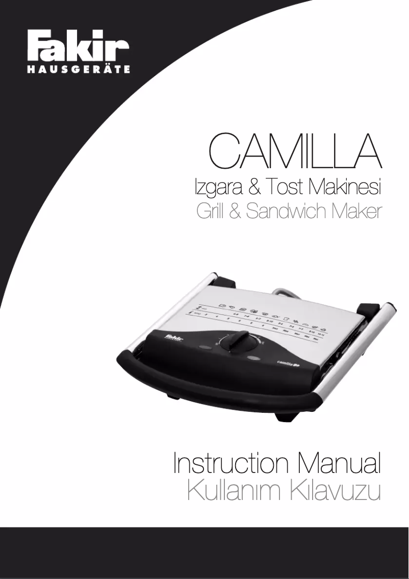 First page image of the manual for Camilla